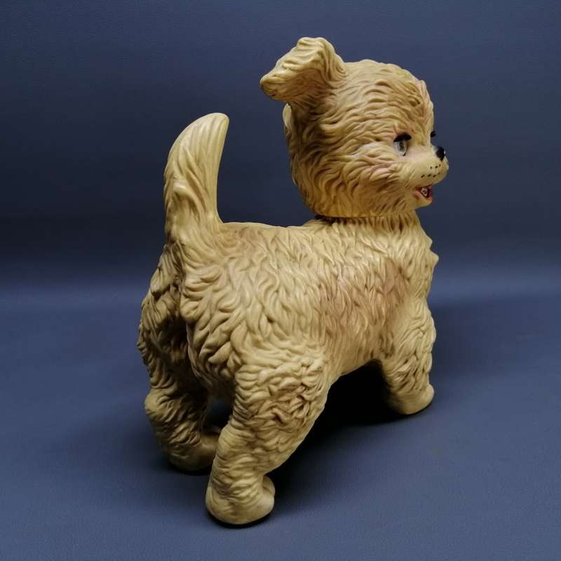 Large Vintage 1960's Squeaky Toy With Moving Head and Opening Eyes!!!