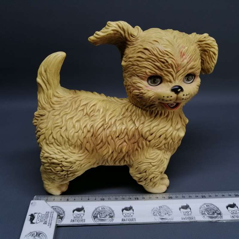 Large Vintage 1960's Squeaky Toy With Moving Head and Opening Eyes!!!