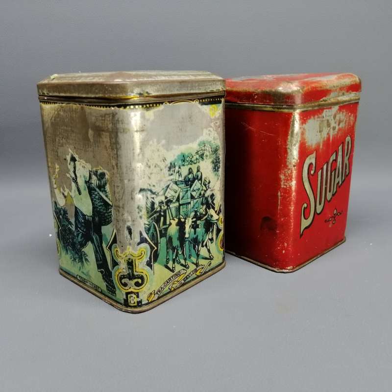 Two Vintage Kitchen Tins!!! Bid for Both!!!