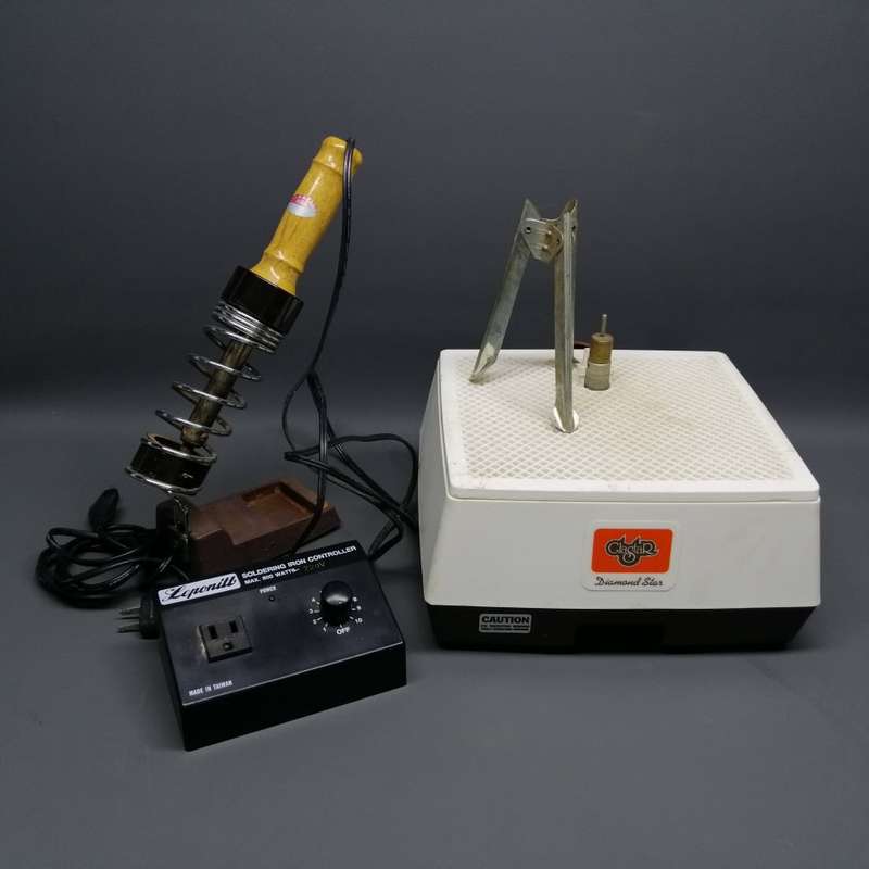 Complete Stained Glass Tool Kit!!! Includes Flatbed Glass Grinder, Soldering Iron and Controller!!!