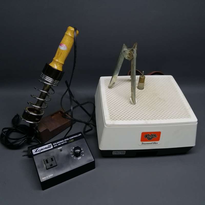 Complete Stained Glass Tool Kit!!! Includes Flatbed Glass Grinder, Soldering Iron and Controller!!!