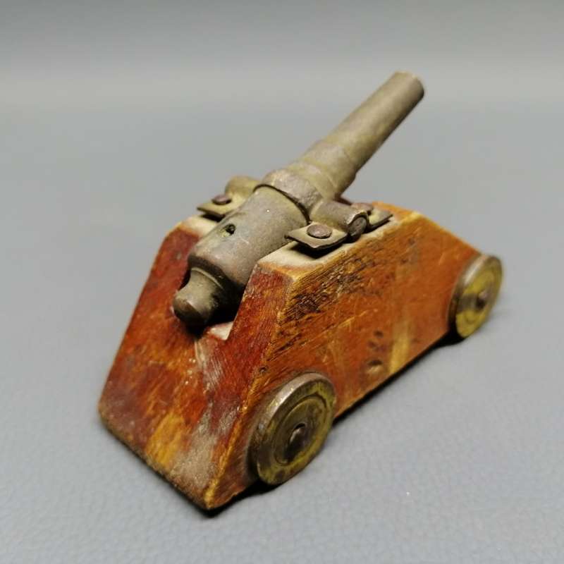 Small Vintage Brass and Wood Canon!!!