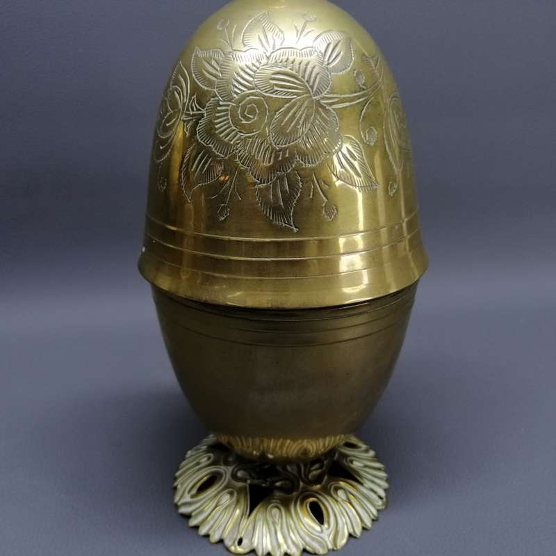 Original Solid Brass 1920's Jewish Sukkot Etrog!!!