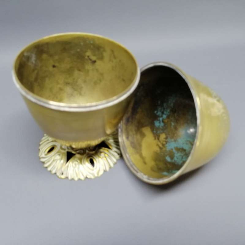Original Solid Brass 1920's Jewish Sukkot Etrog!!!