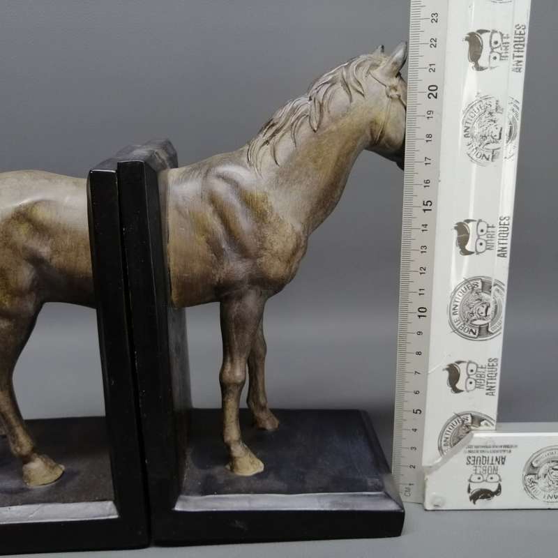 Original Equestrian Themed Highly Detailed Applied Bronze Book Ends!!!