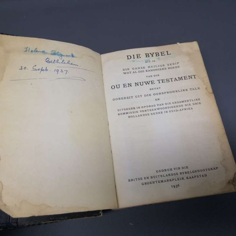 Two 1936 Leather Covered Bibles!!! Bid for Both!!!