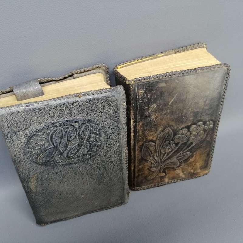 Two 1936 Leather Covered Bibles!!! Bid for Both!!!