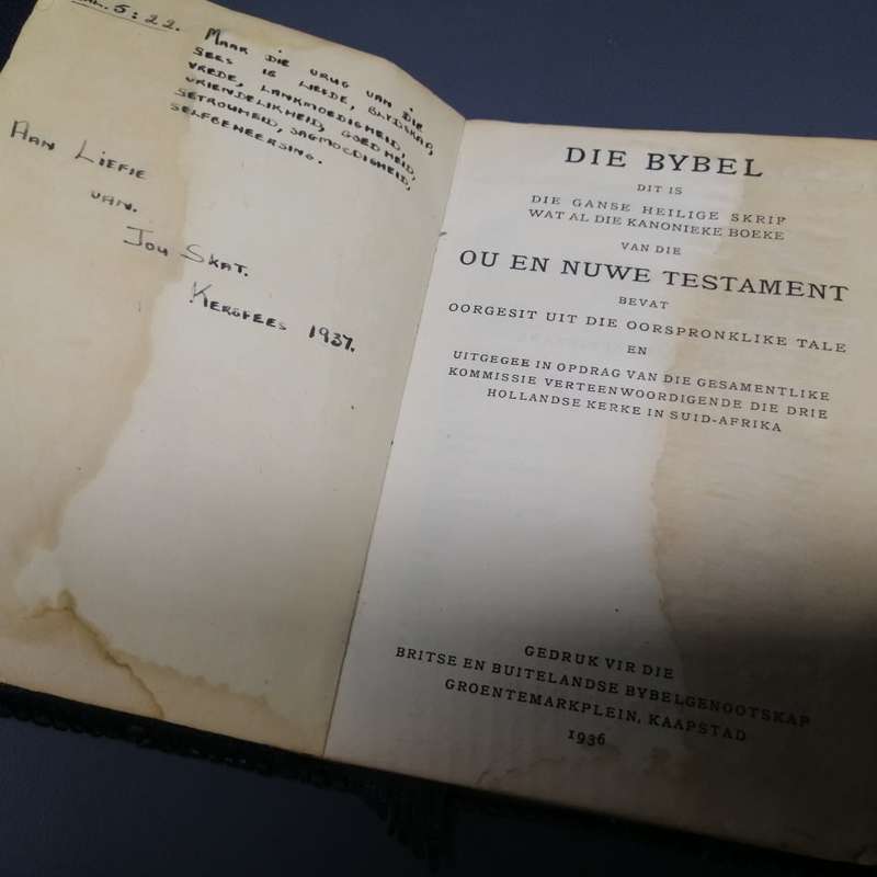 Two 1936 Leather Covered Bibles!!! Bid for Both!!!
