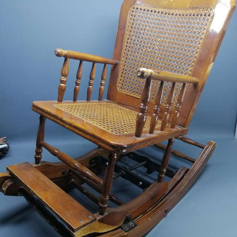 RARE!!! Antique Adjustable Kiddies Rocking Chair - Transforms into Upright Sitting Chair!!!