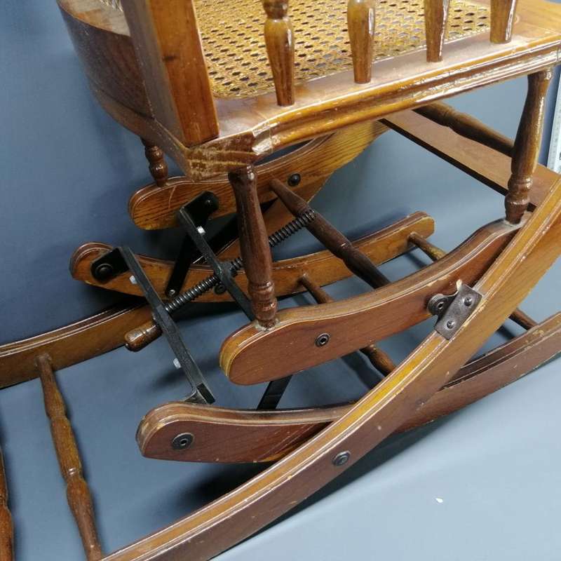 RARE!!! Antique Adjustable Kiddies Rocking Chair - Transforms into Upright Sitting Chair!!!