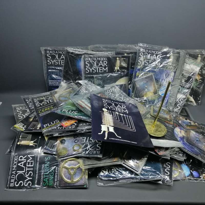 RARE!!! MASSIVE Solid Brass Solar System Building Collection (Not Sure if Its Complete(