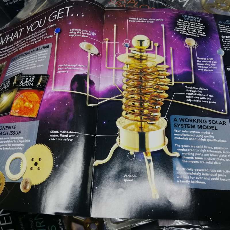 RARE!!! MASSIVE Solid Brass Solar System Building Collection (Not Sure if Its Complete(