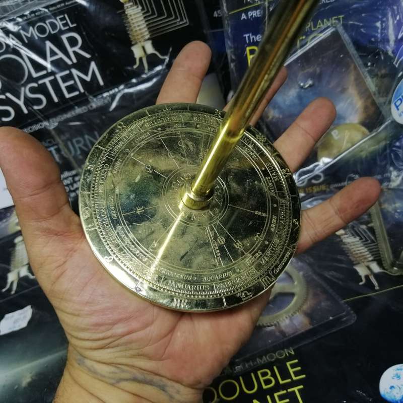 RARE!!! MASSIVE Solid Brass Solar System Building Collection (Not Sure if Its Complete(