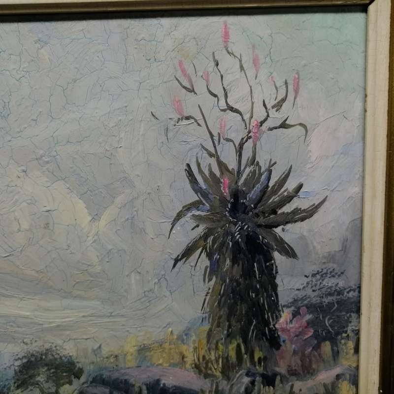 Original Framed Oil on Board J Labuschagne 1965 Landscape!!! 360 x 500