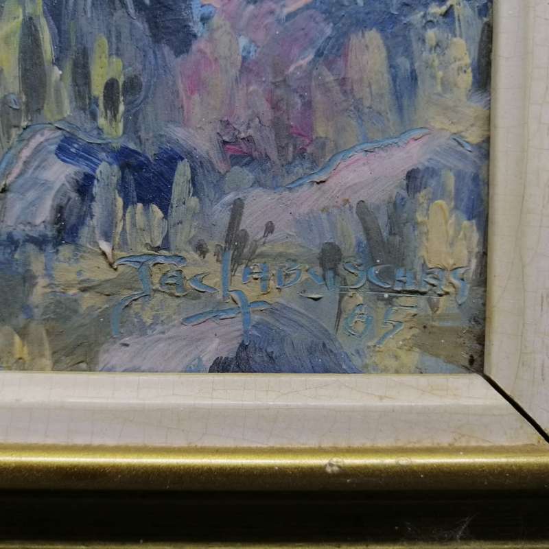 Original Framed Oil on Board J Labuschagne 1965 Landscape!!! 360 x 500