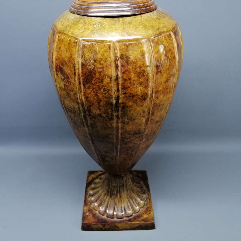 Large Antique Finished Metal Urn and Lid!!! 550mm!!!