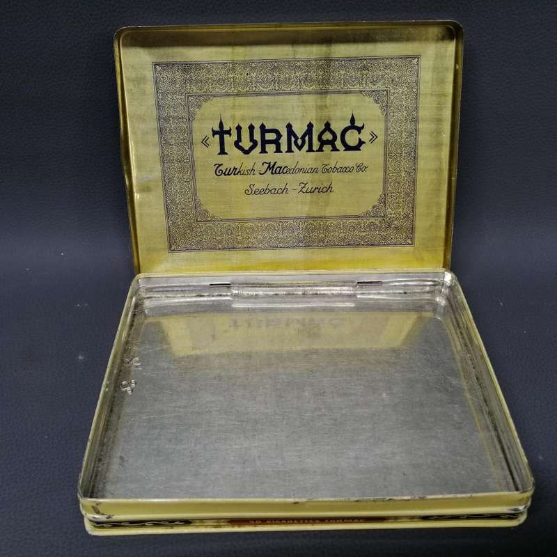 Highly Decorative Vintage Lithographed Turkish Cigarette Tin!!!