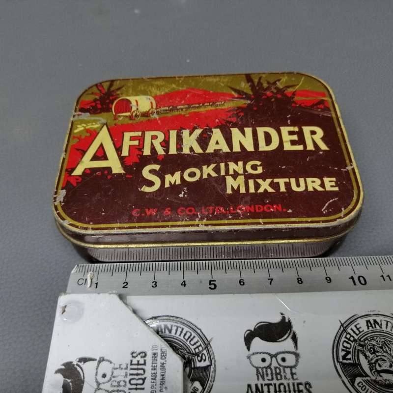 RARE!!!! Original Vintage Lithographed Afrikander Smoking Mixture Tin!!!