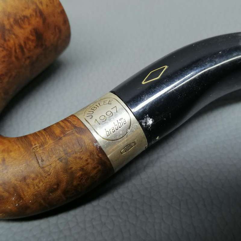 RARE!!! Original Genuine Briar and Sterling Silver Brebbia Jubilee Pipe!!!!