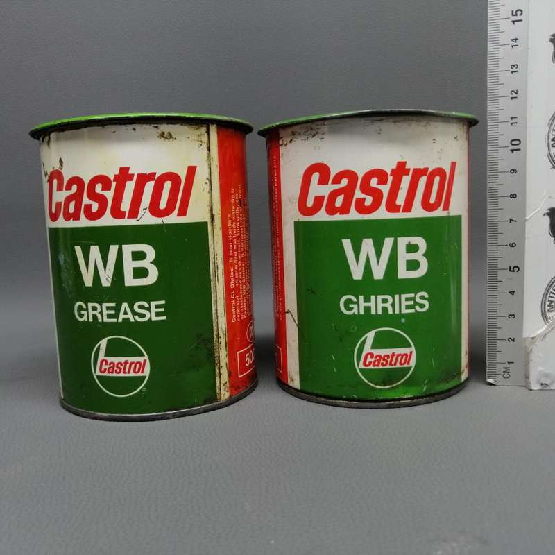 Original Vintage CASTROL Wheel Bearing Grease 500g Tin!!! Bid Per Can!!!