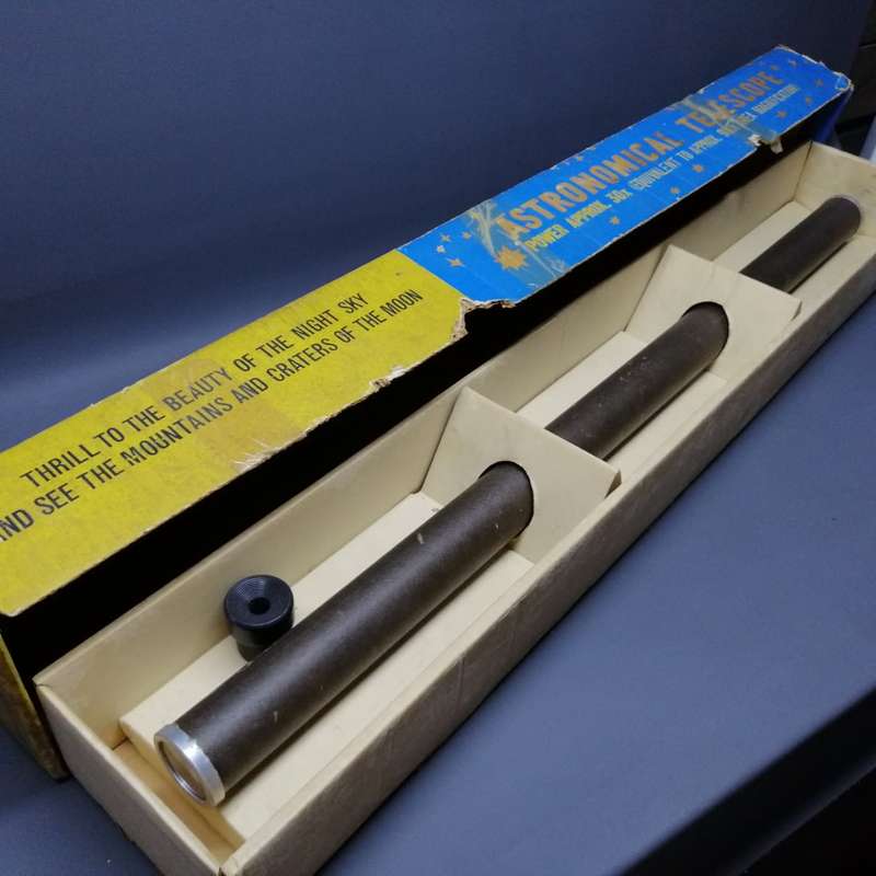 RARE!!! Vintage Boxed 1960's Charles Frank Junior Astronomical Telescope!!!