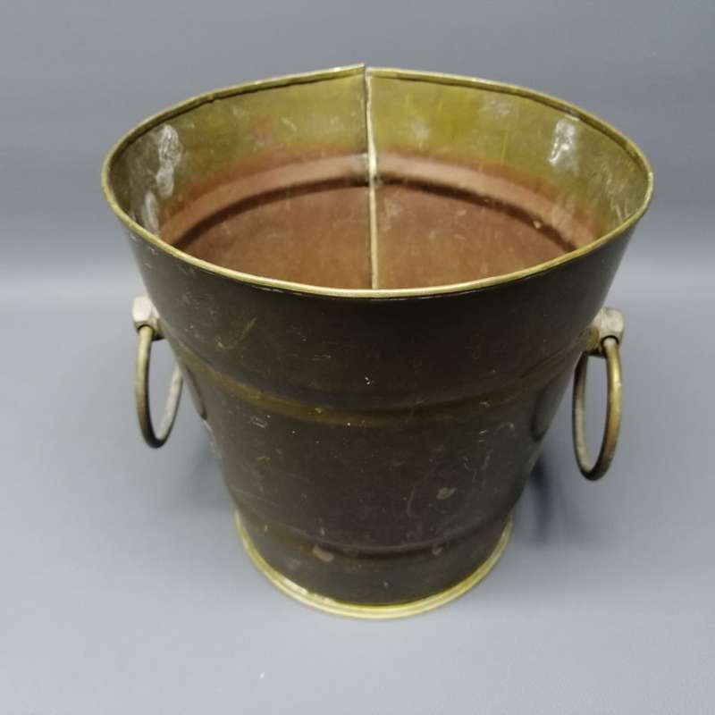 Vintage Marked Solid Brass Ice Bucket!!!