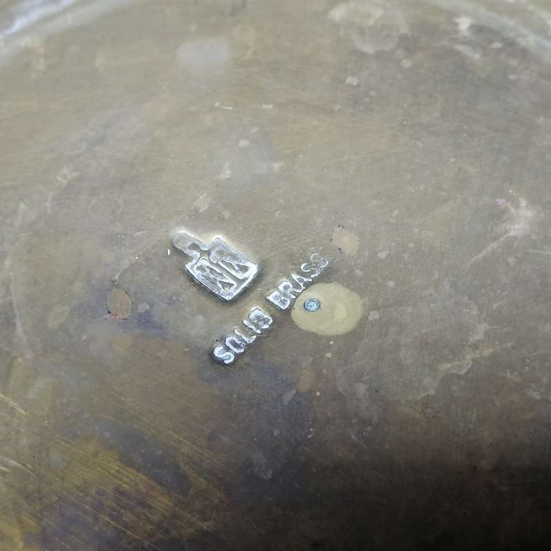 Vintage Marked Solid Brass Ice Bucket!!!