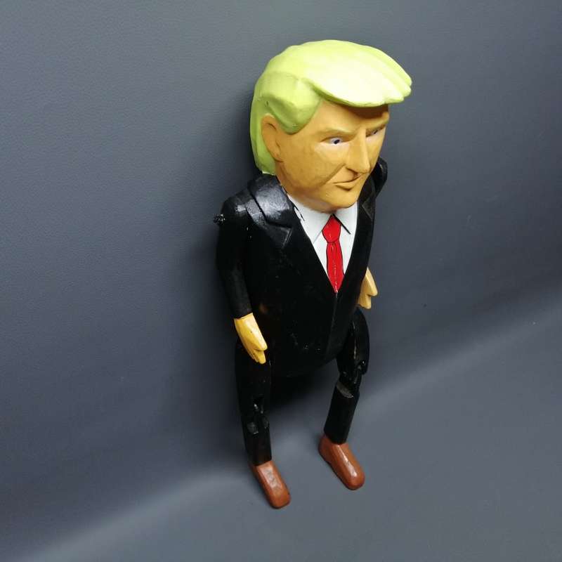 WOW!!! Large Hand Crafted Donald Articulated Wood Puppet!!!