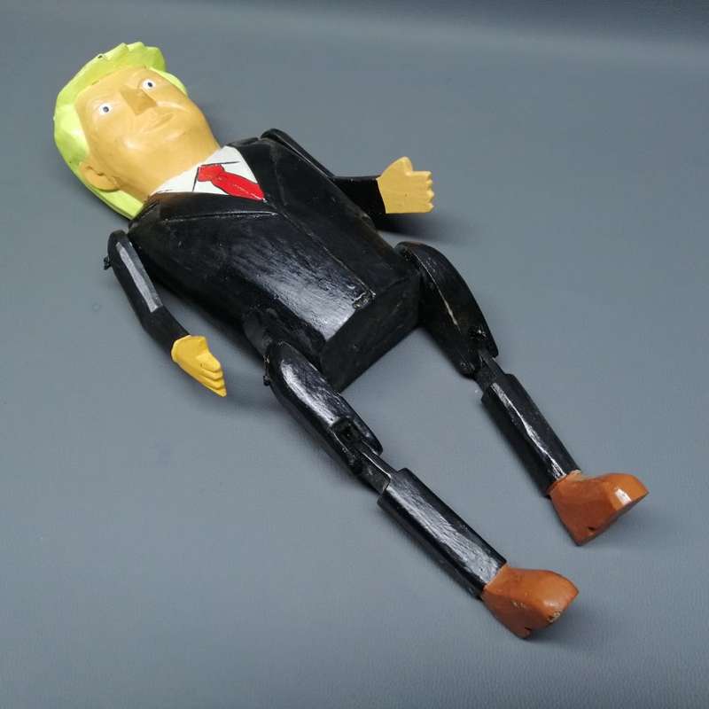 WOW!!! Large Hand Crafted Donald Articulated Wood Puppet!!!