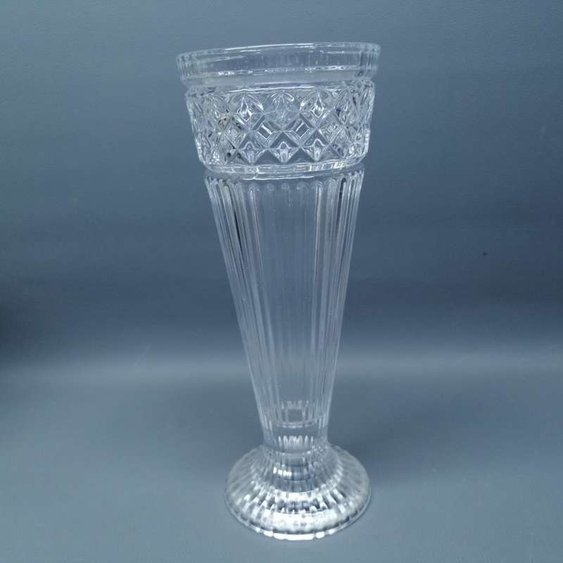 Exquisite!!! LARGE Vintage Crystal Tall Flower Vase!!!