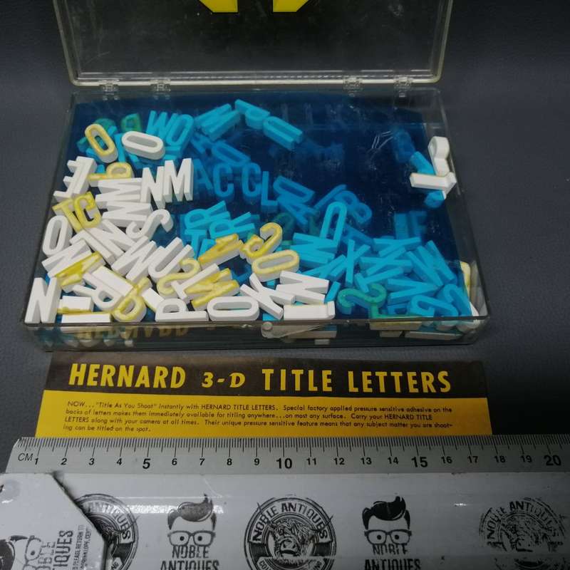 Original Boxed Vintage Hernard 3D Title Lettering Set!!!