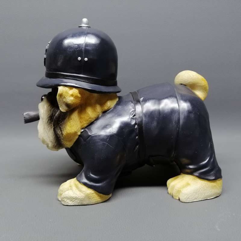 Original English Bulldog Police Dog Statue!!!