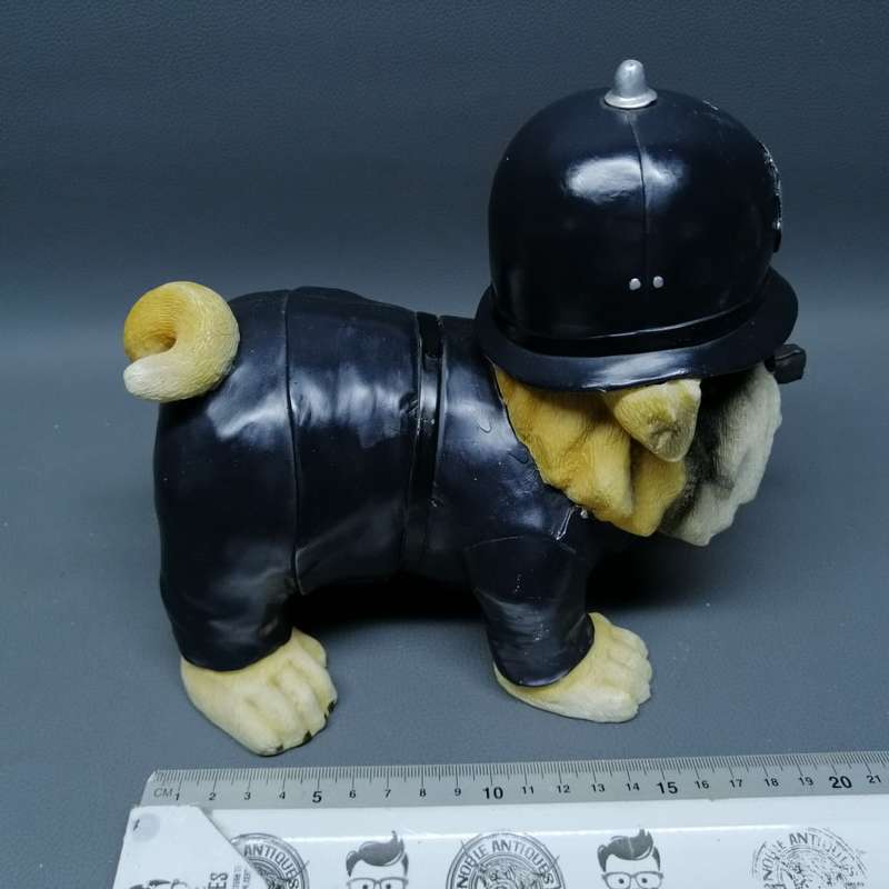 Original English Bulldog Police Dog Statue!!!