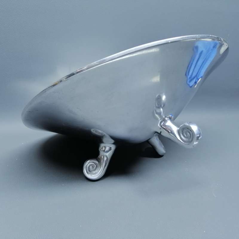 Large Cast Metal Carrol Boyes Styled Footed Fruit or Salad Bowl!!!