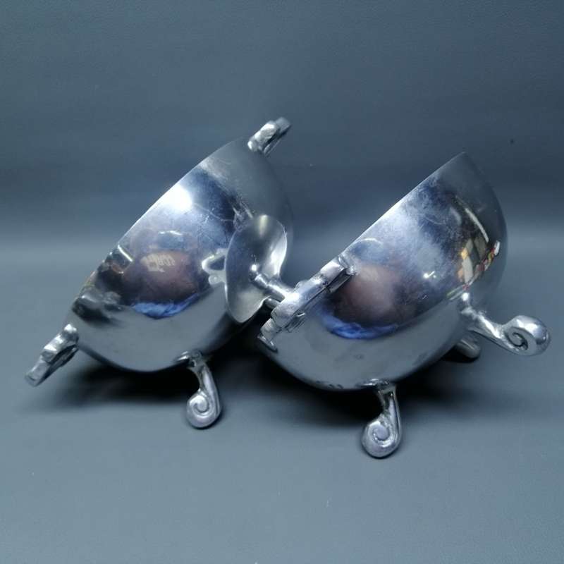 Two Large Cast Metal Carrol Boyes Styled Footed Serving Bowls!!! Bid Per Bowl!!!
