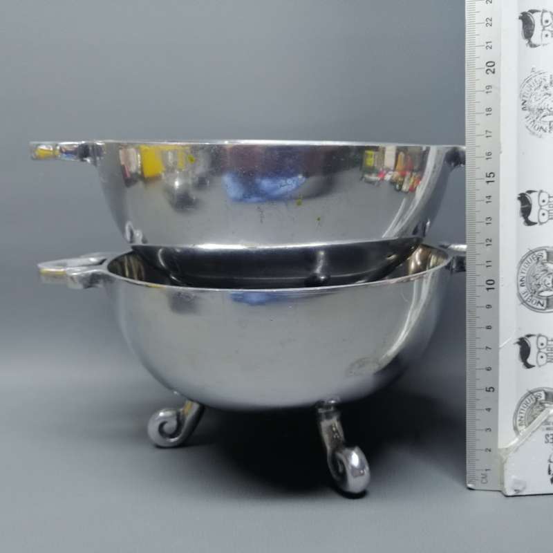 Two Large Cast Metal Carrol Boyes Styled Footed Serving Bowls!!! Bid Per Bowl!!!