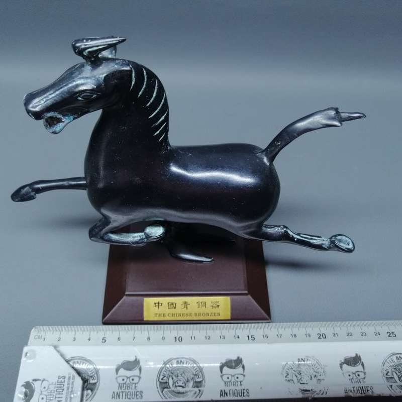 Fantastic!!! Original Oriental Cast Bronze Equestrian Boxed Statue!!!