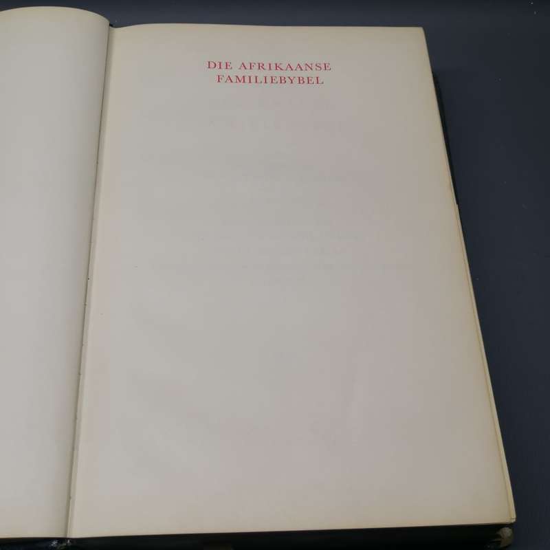 LARGE Original Leather Covered 1953 Afrikaans Family Bible!!!