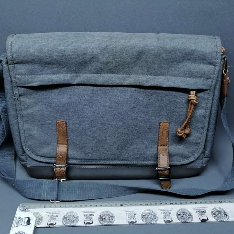 Original PU Leather and Denim Canvas Laptop Bag!!!