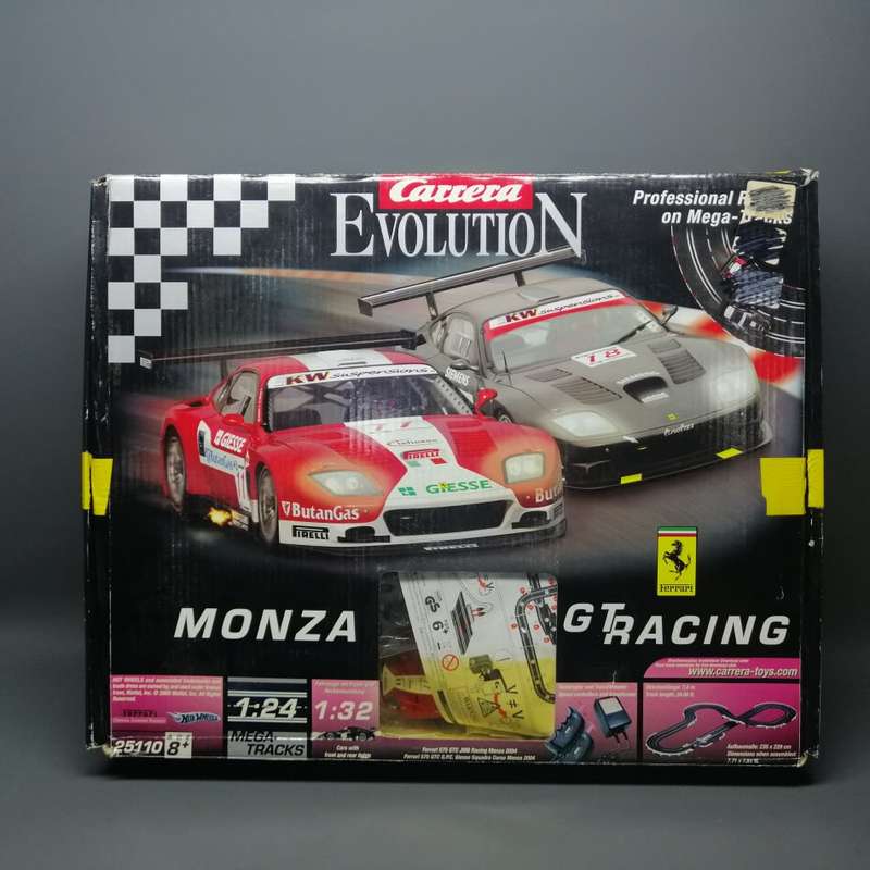 Original Carrera Evolution Monza GT Racing Scale 1:32 Slot Car Set!!! Complete, Boxed