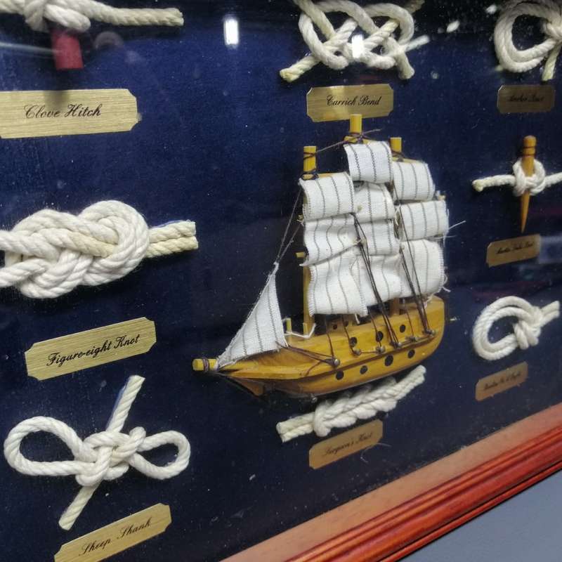 Fantastic!!! Shadow Framed Maritime Knot Display!!