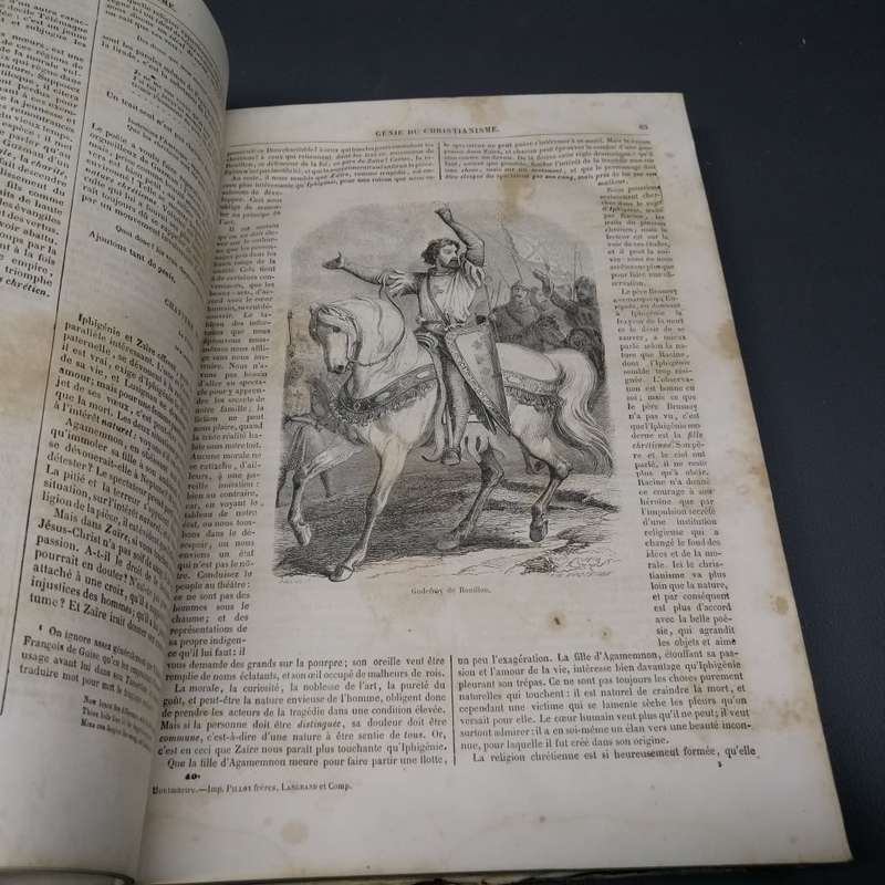 RARE!!! Antique 1853 Illustrated Edition of The French Romantic writer François-René de Chateaubrian
