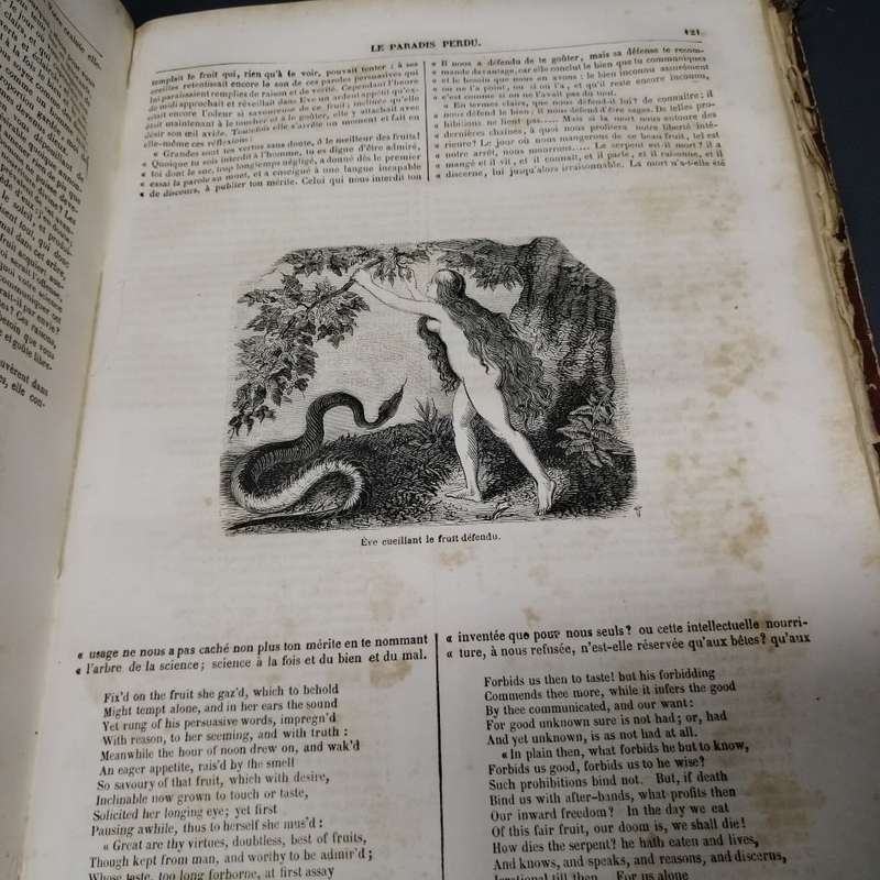 RARE!!! Antique 1853 Illustrated Edition of The French Romantic writer François-René de Chateaubrian
