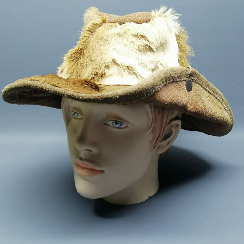 Original Genuine Leather and Soft Tanned Springbok Hyde Hat!!!!