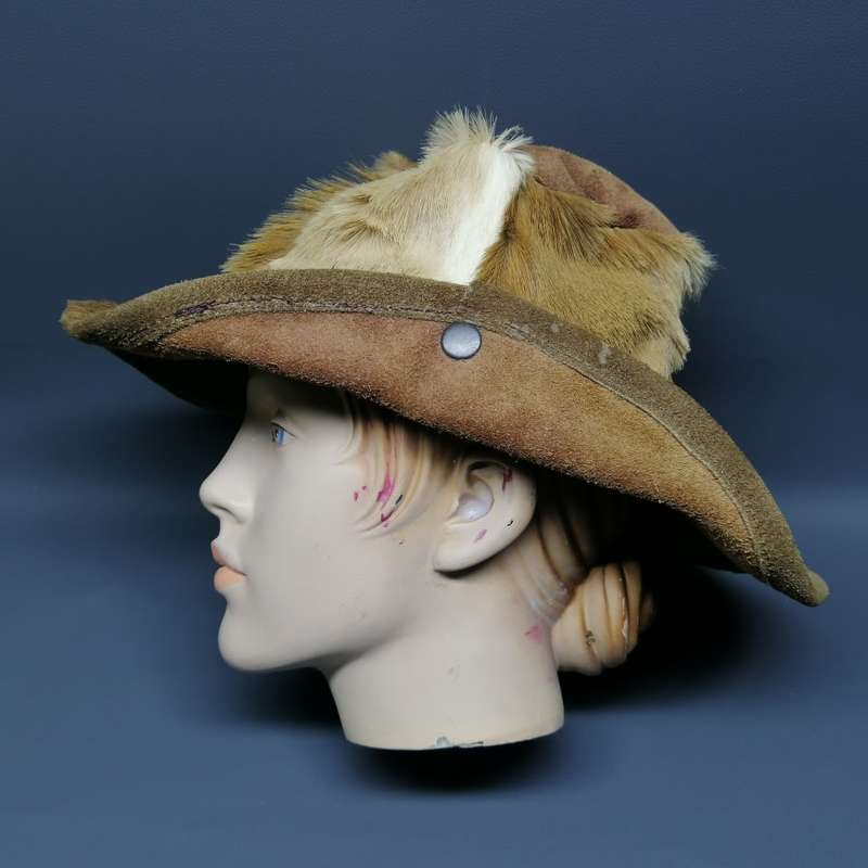 Original Genuine Leather and Soft Tanned Springbok Hyde Hat!!!!