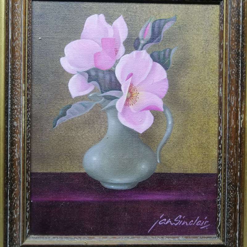 Fantastic!!!! Original Framed Oil on Canvas Still Life By Jan Sinclair!!! 350mm x 290mm