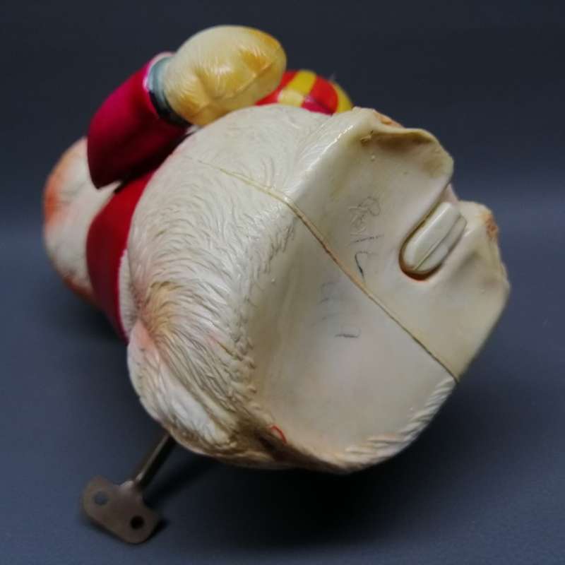 SUPER RARE!!! Original Vintage 1940's Japanese Celluloid Barking Bull Dog Wind Up Doll!!!