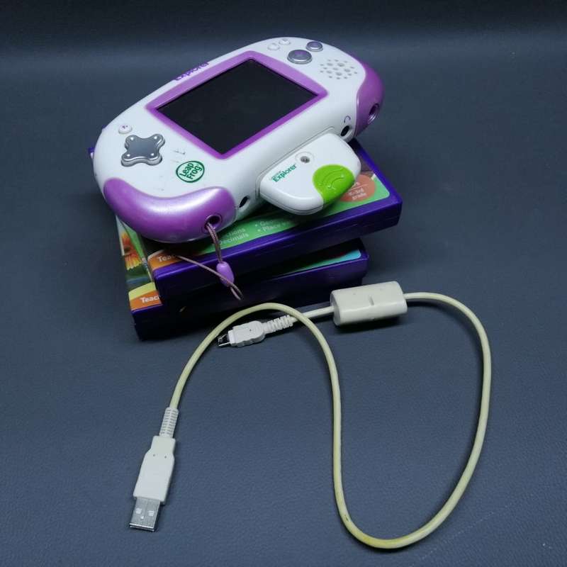 Original Leap Frog Leapster Console and Games Combo!!! Working!!!