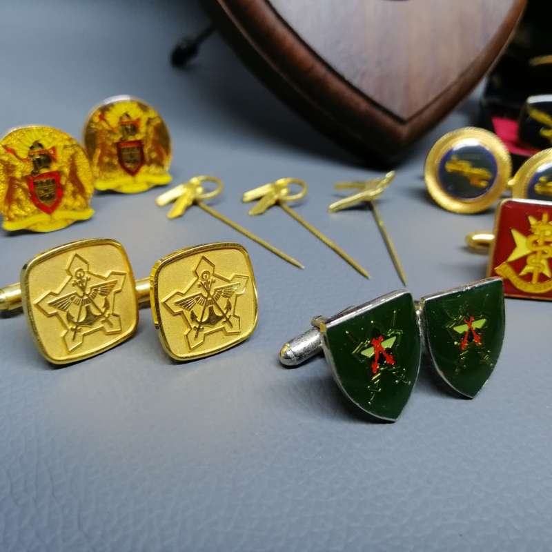 Original Military Pin, Plaque and Cuff-links Collection!!!