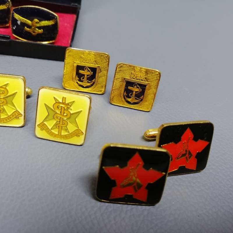 Original Military Pin, Plaque and Cuff-links Collection!!!